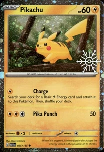 Pikachu - (Holiday Calendar) Common Miscellaneous Cards & Products 025/165 NM - Picture 1 of 2