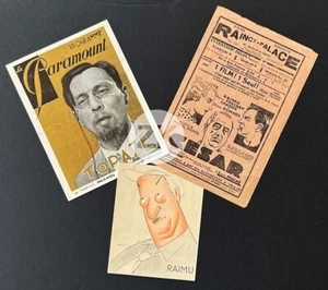 Autour de MARCEL PAGNOL Cinéma TOPAZE Jouvet Raimu CESAR 3 Flyers 1930s - Bild 1 von 1