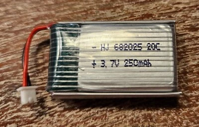 Lipo Max Performance Akku, 3,7 V, Volt, 250mAH, JST PH1.25 2-Pin - Bild 1 von 4