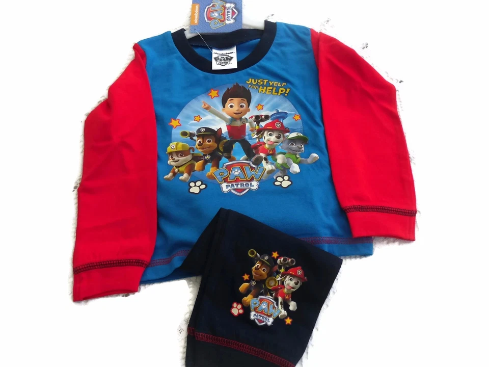  Pijama Paw Patrol Niños Solo Acurrucarse para Ayuda Ajustarse Ropa de noche Foto 1 de 1
