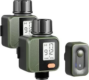 WiFi Water Flow Meter Smart Water Meter Garden Hose Timer Lawn Sprinkler 2PK - Picture 1 of 8
