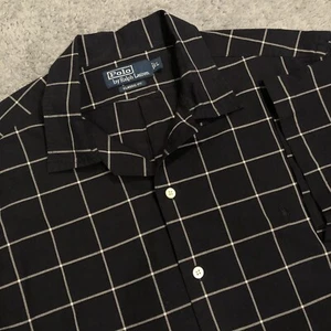 Vintage 90er Polo Ralph Lauren Hemd Herren L Classic Fit Loop Camp Kragen - Bild 1 von 10