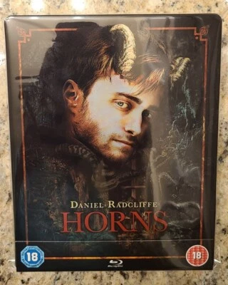 Horns STEELBOOK (Blu-ray, UK) SEALED REGION B LOCKED Daniel Radcliffe - Image 1 of 4