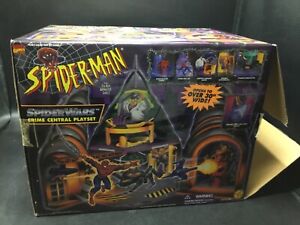 Marvel Comic Spider-Man SpiderWars Crime Central Playset (#47490) [Toy Biz 1996]