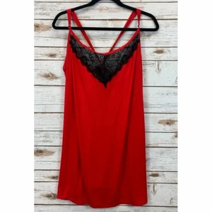 Dreamgirl Womens-Plus Chemise Sleeveless U Neck Night Gown - Picture 1 of 6