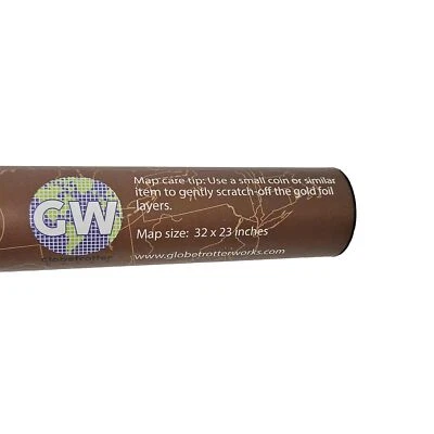 Mapa de lista de verificación rascable impresión 32x23 de parques nacionales de Estados Unidos aventura rascable Foto 1 de 4