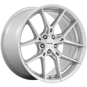 20x9 +20 F, 20x10.5 +38 R, Niche NC279 Prodigy 5 5x112 Silver Wheels (Set of 4) - Picture 1 of 3
