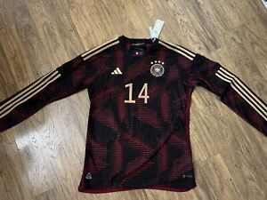 Authentic Germany Away Jersey #14 Musiala Medium Adidas Long Sleeve World Cup