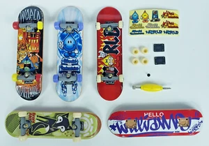 3 patinetas vintage World Industries Tech Deck Fingerboard FlameBoy Wet Willy - Imagen 1 de 12
