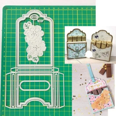 Stanzschablone Geschenkbox Weihnachten Hochzeit Oster Geburtstag Album Karte DIY - Bild 1 von 4