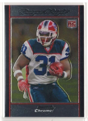 2007 Bowman Chrome Football #BC99 Dwayne Wright Buffalo Bills ROOKIE RC - Image 1 of 2
