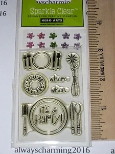 HERO ARTS - GLITZERNDE KLARE DESIGNS ZUM KREATIVEN STEMPELN FÜR KARTEN & SCRAPBOOKING - Bild 1 von 7