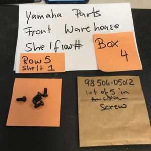 5 YAMAHA CRANKCASE COVER SCREW YFM80 TY175 XV920 OEM# 98506-05012 NWOB - Picture 1 of 4