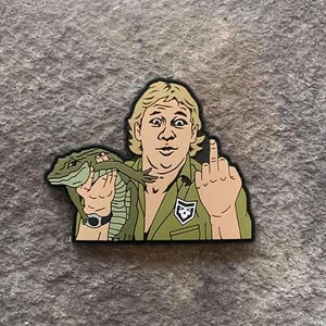 Steve Irwin Hey PETA PVC Patch - Picture 1 of 1
