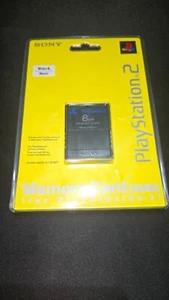 Tarjeta de memoria oficial OEM 8MB Sony Playstation 2 PS2 negra ¡nueva sellada en paquete! - Imagen 1 de 2