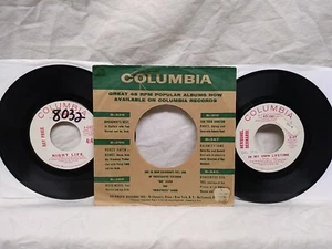 Ray Price / Herschel Bernardi 45 RPM PROMO Columbia record lot of 2 1963, 1971 - Picture 1 of 7
