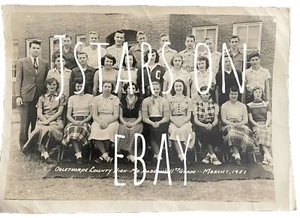 1951 OGLETHORPE COUNTY HIGH SCHOOL CLASS PHOTO, 11th GRADE CLASS, LEXINGTON, GA - Picture 1 of 2
