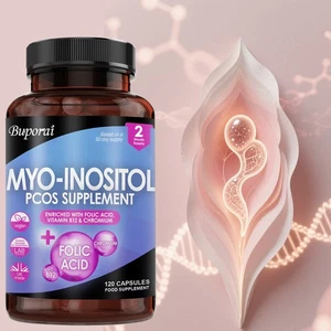 Mioinositol - ácido fólico, vitamina B12, salud reproductiva, equilibrio hormonal - Imagen 1 de 12