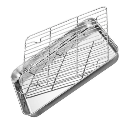  Piatto quadrato con vassoio portaoggetti in acciaio inossidabile da 1 pezzo con - Immagine 1 di 4