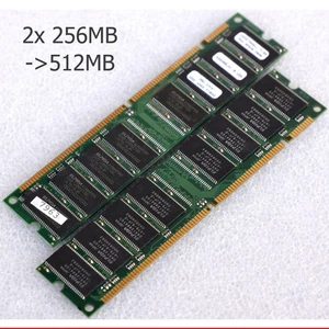 2X 256MB - 512MB Vintage SD-RAM Elpida FRU: 45P6236 Double Sided M582 - Picture 1 of 1