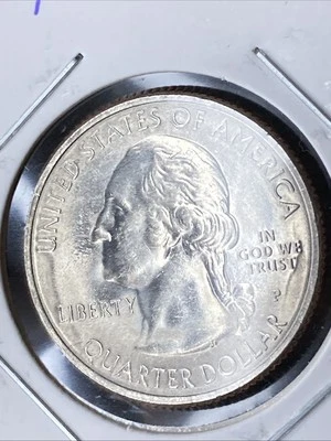 Struck-thru Planchet Error Quarter 2016-p Circulated Mint State Coin - Image 1 of 4