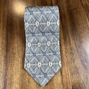 ROBERT TALBOTT Best of Class Silk Tie Desginer Geometric Gray Luxury W4xL56 USA - Picture 1 of 4