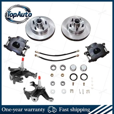 2.5" Front Drop Spindles & Disc Brake Conversion Kit for 1963-1970 Chevy C10 - Image 1 of 4