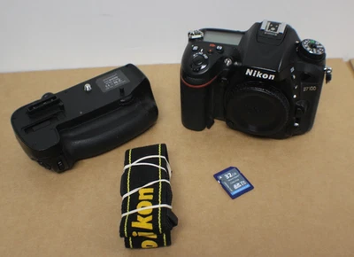 Nikon - D7100 Camera Body - W/ProMaster 5349 Power Grip - Strap - 32gb SD Card. - Image 1 of 4