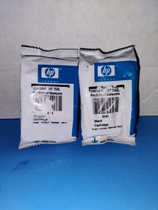 Genuine HP 74XL HP 75XL Ink Black & Tricolor for Deskjet D4360 New Worn Sealed " - Picture 1 of 3