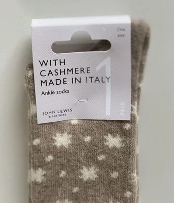 Calcetines de cama John Lewis mezcla de lana de cachemir talla única nuevos con etiquetas Foto 1 de 4