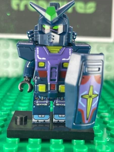 Custom PAD Printed GUNDAM RX-78 (Blue/Purple Variant) Brick Minifigure w/Case - Picture 1 of 7