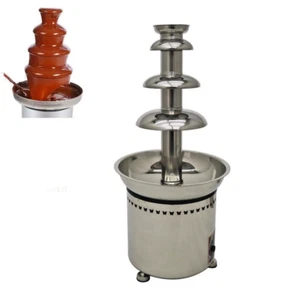 4 Layers Chocolate Fountain Party Banquet Serve Digit Control Waterfall Buffet - Picture 1 of 22
