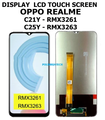 VETRO TOUCH SCREEN DISPLAY OPPO REALME C21Y C21 Y - C25Y C25 Y NERO - Immagine 1 di 4