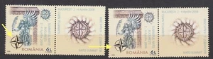 ROMANIA 2008 STAMPS NATO Military LABELS MNH POST SILVER AND GOLD - Picture 1 of 1