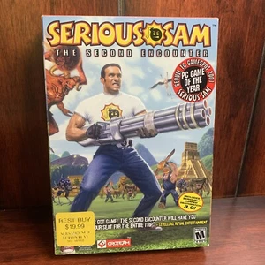 Vintage Serious Sam -The Second Encounter Small Box RARE PC Factory Sealed - Picture 1 of 9
