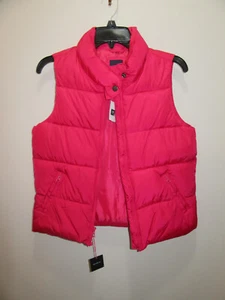 GAP KIDS GIRLS WARMEST WINTER PUFFER VEST MAGENTA SIZE XXL (14-16) - Picture 1 of 7