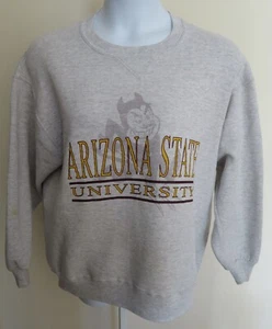 Vtg 90s ARIZONA STATE University ASU SWEATSHIRT Adult *see measurements* Mascot - Imagen 1 de 5