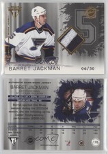2003 Pacific Private Stock Titanium Hobby Jersey Number /50 Barret Jackman #178