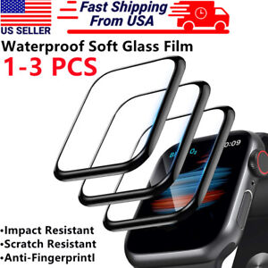 1-3PC Full Screen Protector for Apple Watch 7 6 5 4 3 2 1 SE 38/40/41/42/44/45mm