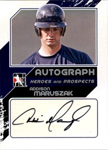 2011 ITG Heroes & Prosp. Close Up Auto Silver #AM2 Addison Maruszak AUTO