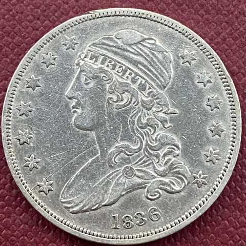 1836 Capped Bust Quarter 25c High Grade AU + Details #53352 Cover