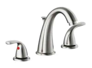 Seasons® Raleigh™ Rubinetto da bagno ad arco alto diffuso a due maniglie - Cromo (TR1) - Foto 1 di 5