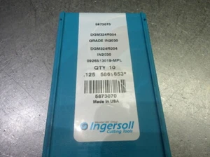 Ingersoll Carbide Milling Inserts QTY10 DMG324R004 IN2030 (LOC2688C) - Picture 1 of 2