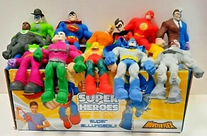 MONSTERFLEX DC SUPER HEROES KOMPLETTE SAMMLUNG 12 SUPERHELDEN AUSZIEHBAR NEU - Bild 1 von 6