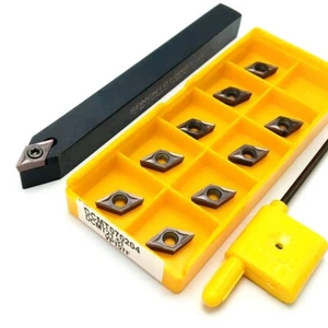 SDNCN1010H07 lathe External Turning Tool Holder +10Pcs DCMT070204 Turning insert - Picture 1 of 5