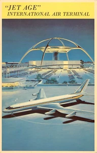 "Jet Age" International Air Terminal Los Angeles Airport 1960s Vintage Postcard - Picture 1 of 2