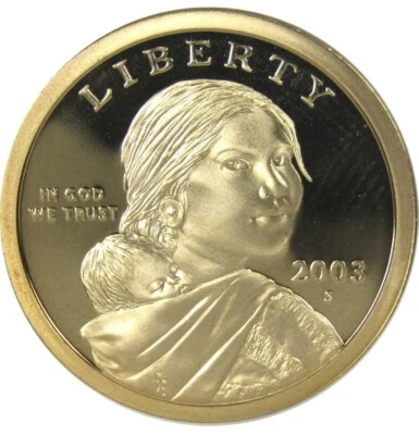 2003 S Sacagawea/Native American Dollar Deep Cameo Gem Proof  - Image 1 of 2