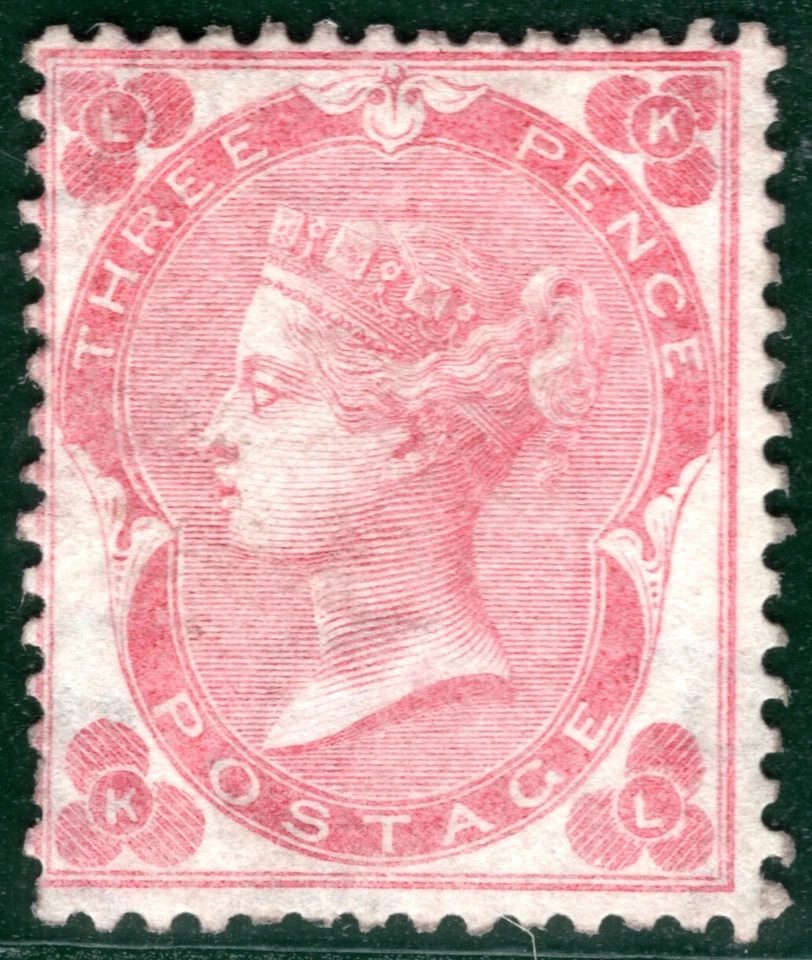 GB QV Stamp SG.77 3d Pale Carmine-Rose (1862) Mint LMM Cat £2,700 {samwells}YOR1 - Image 1 of 4