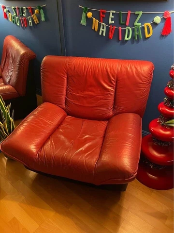 Vintage Italian Red Chair *beautiful and comfortable!* Cover