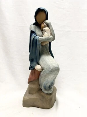 2005 WILLOW TREE NATIVITY CHRISTMAS STORY Her Name Is MARY Baby JESUS 11 5/8” - Image 1 of 4